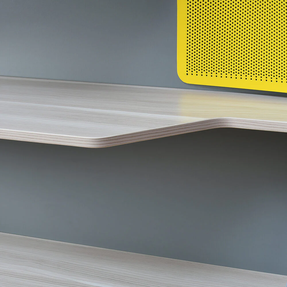 Nilkamal Furlenco Engineered Wood Display Unit in Cornsilk and Gothic Grey Finish - Image 6