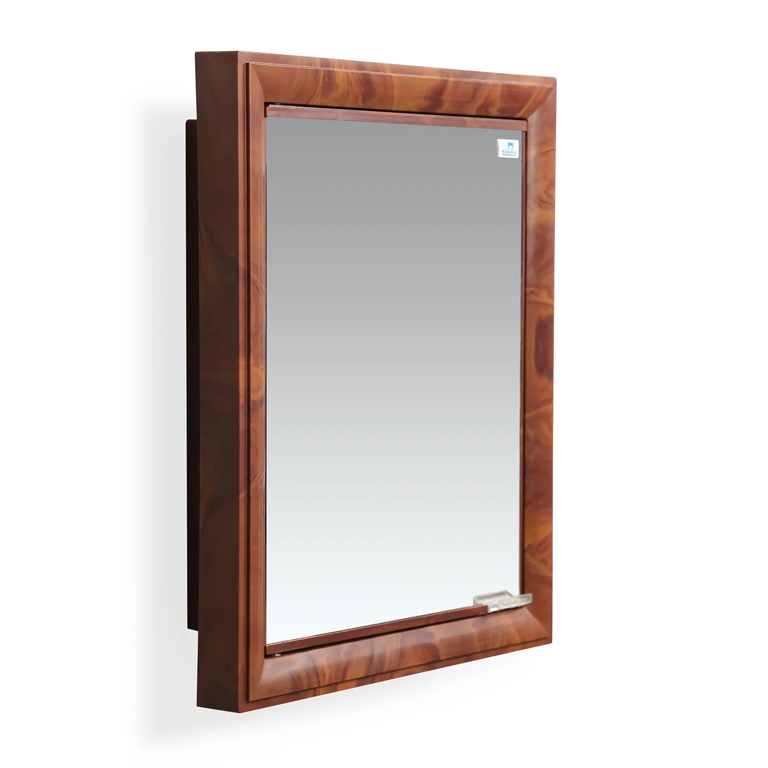 Nilkamal Gem Plastic Cabinet with Mirror (Mango Wood) - Image 4