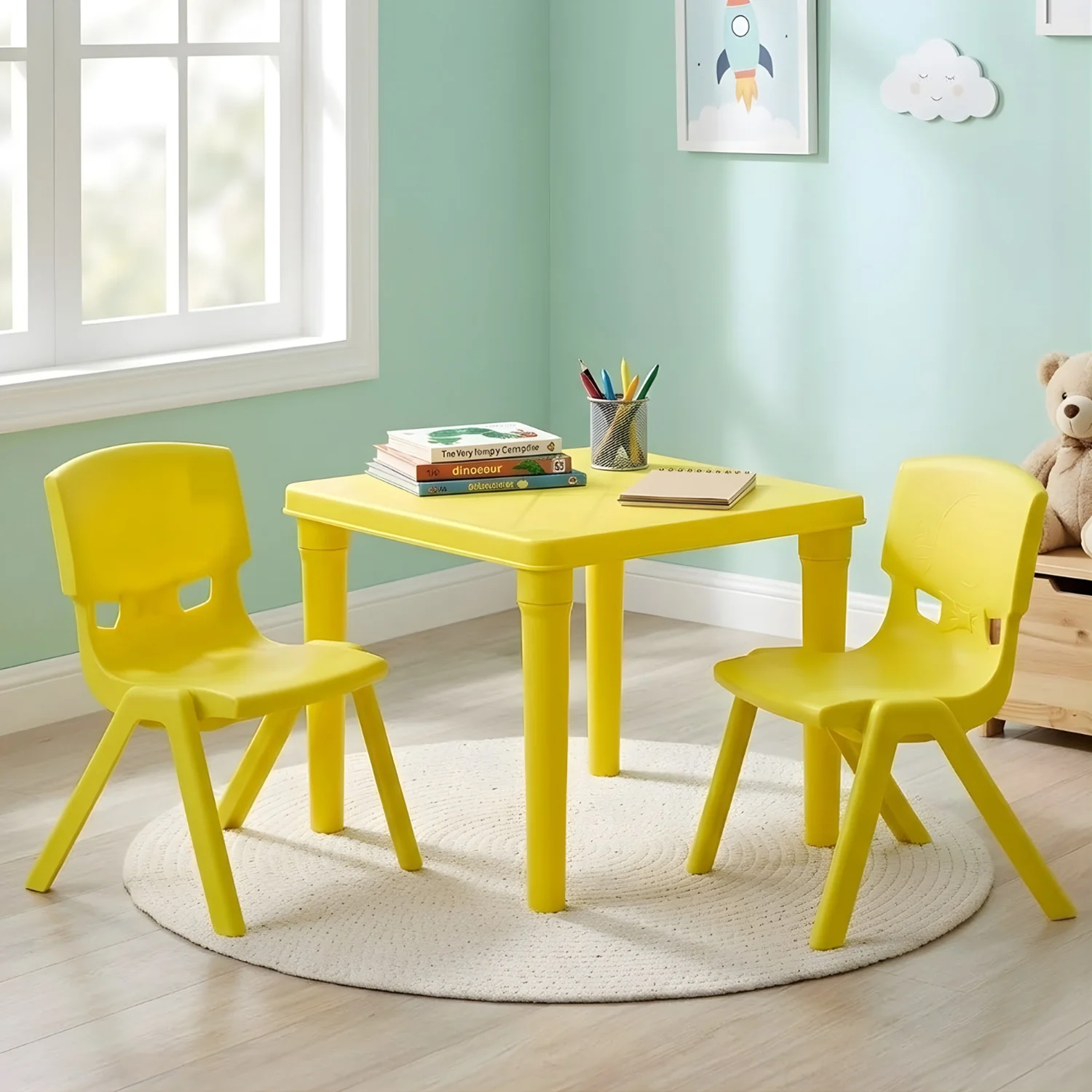 Nilkamal Genius Ludo Table + 2 Chairs Kid's Study Set - Image 43