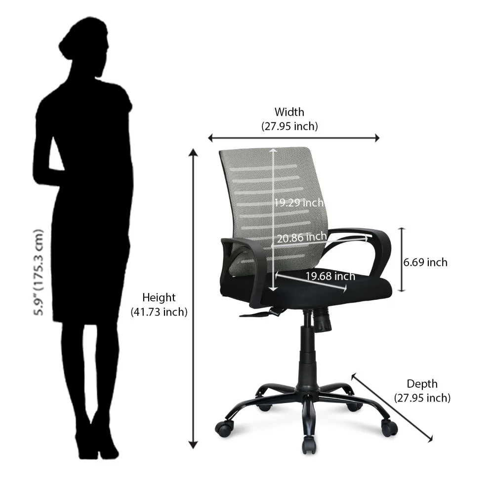 Nilkamal Giza Mid Back Office Chair - Image 20