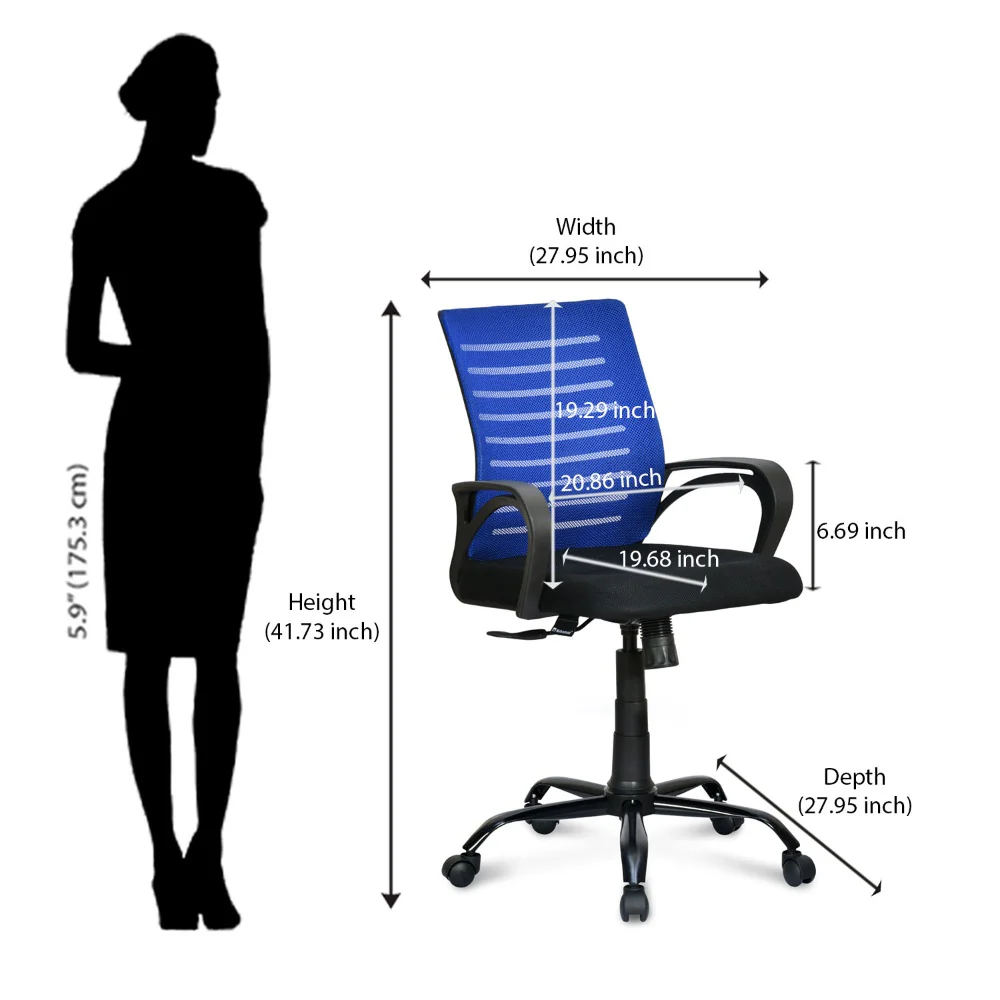 Nilkamal Giza Mid Back Office Chair - Image 41