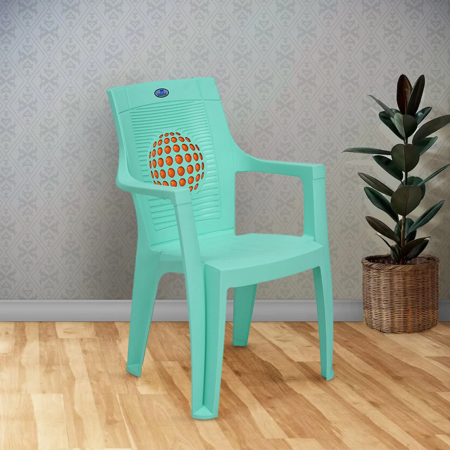 Nilkamal Globe 3D Plastic Arm Chair - Image 21