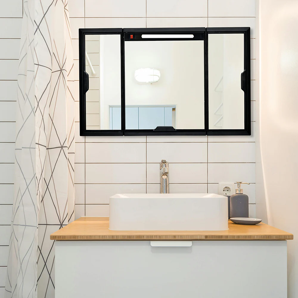 Nilkamal Glory Plastic Cabinet Set with Mirror and LED Diffused Light - Image 12