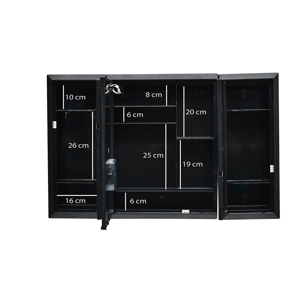 Nilkamal Glory Plastic Cabinet Set with Mirror and LED Diffused Light - Image 19