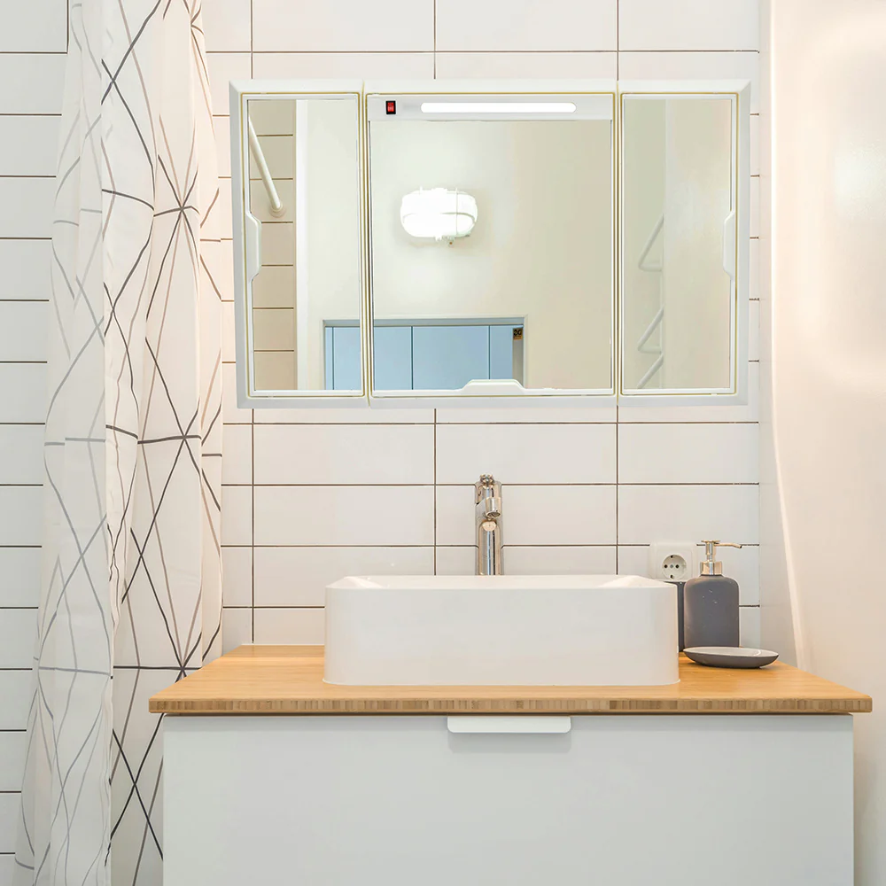 Nilkamal Glory Plastic Cabinet Set with Mirror and LED Diffused Light - Image 23
