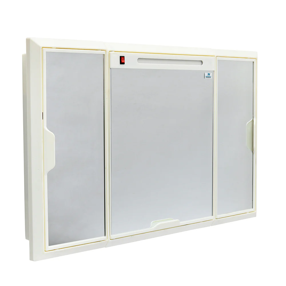 Nilkamal Glory Plastic Cabinet Set with Mirror and LED Diffused Light - Image 33