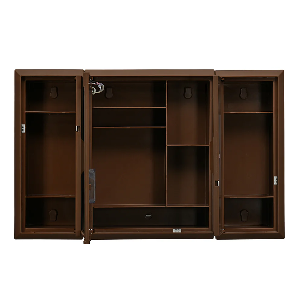 Nilkamal Glory Plastic Cabinet Set with Mirror and LED Diffused Light - Image 4