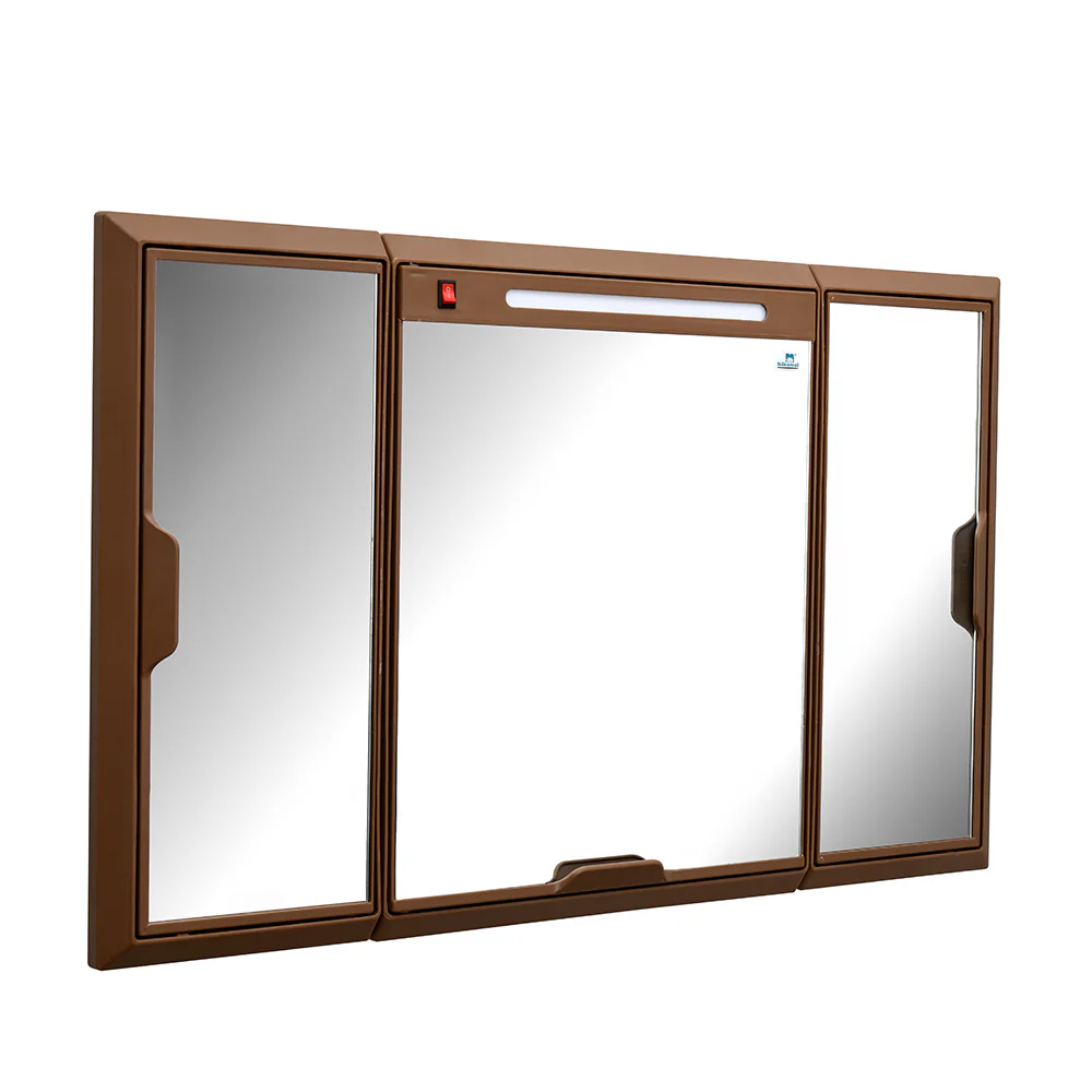 Nilkamal Glory Plastic Cabinet Set with Mirror and LED Diffused Light - Image 5