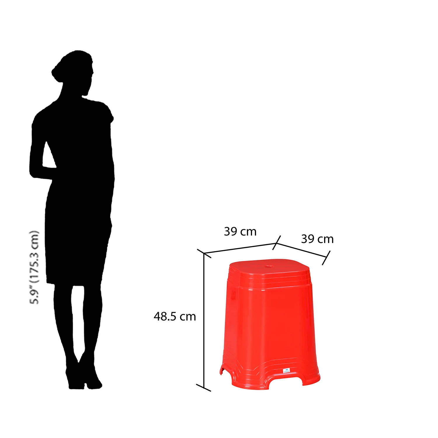 Nilkamal GOGO STL32 Plastic Stool - Image 11
