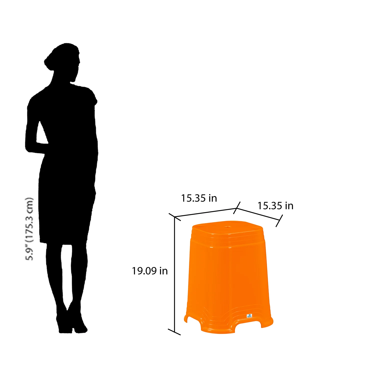 Nilkamal GOGO STL32 Plastic Stool - Image 18