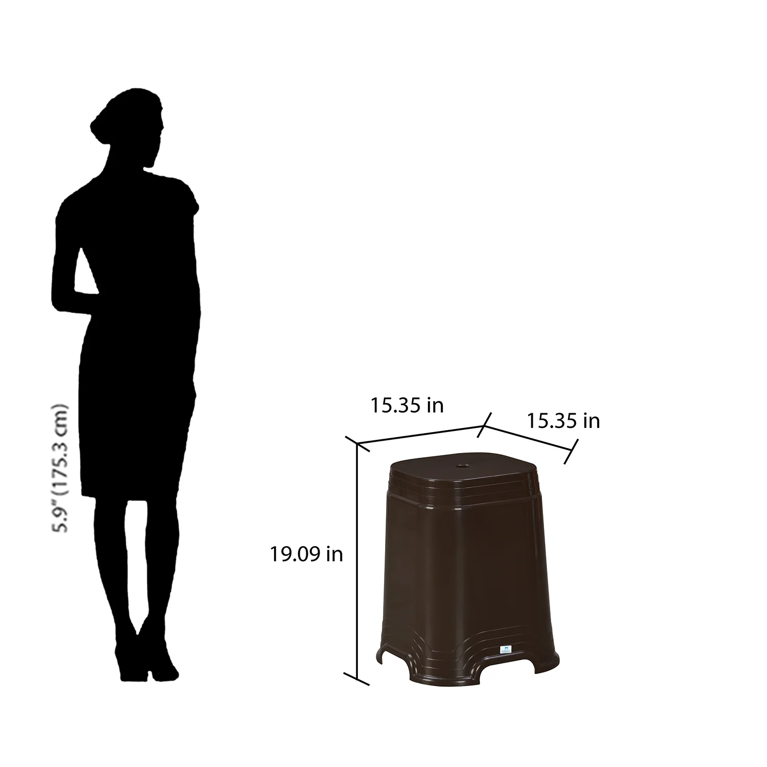 Nilkamal GOGO STL32 Plastic Stool - Image 6