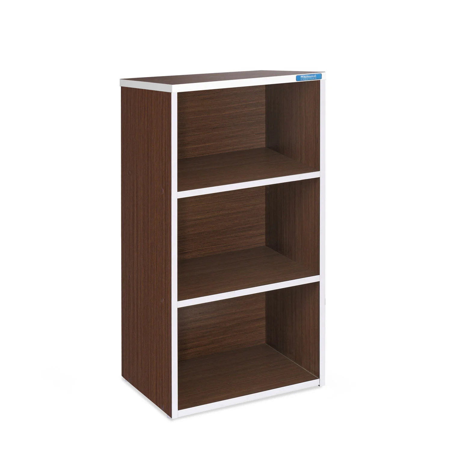 Nilkamal Halo 3 Tier Storage Cabinet (Legno Oak) - Image 3