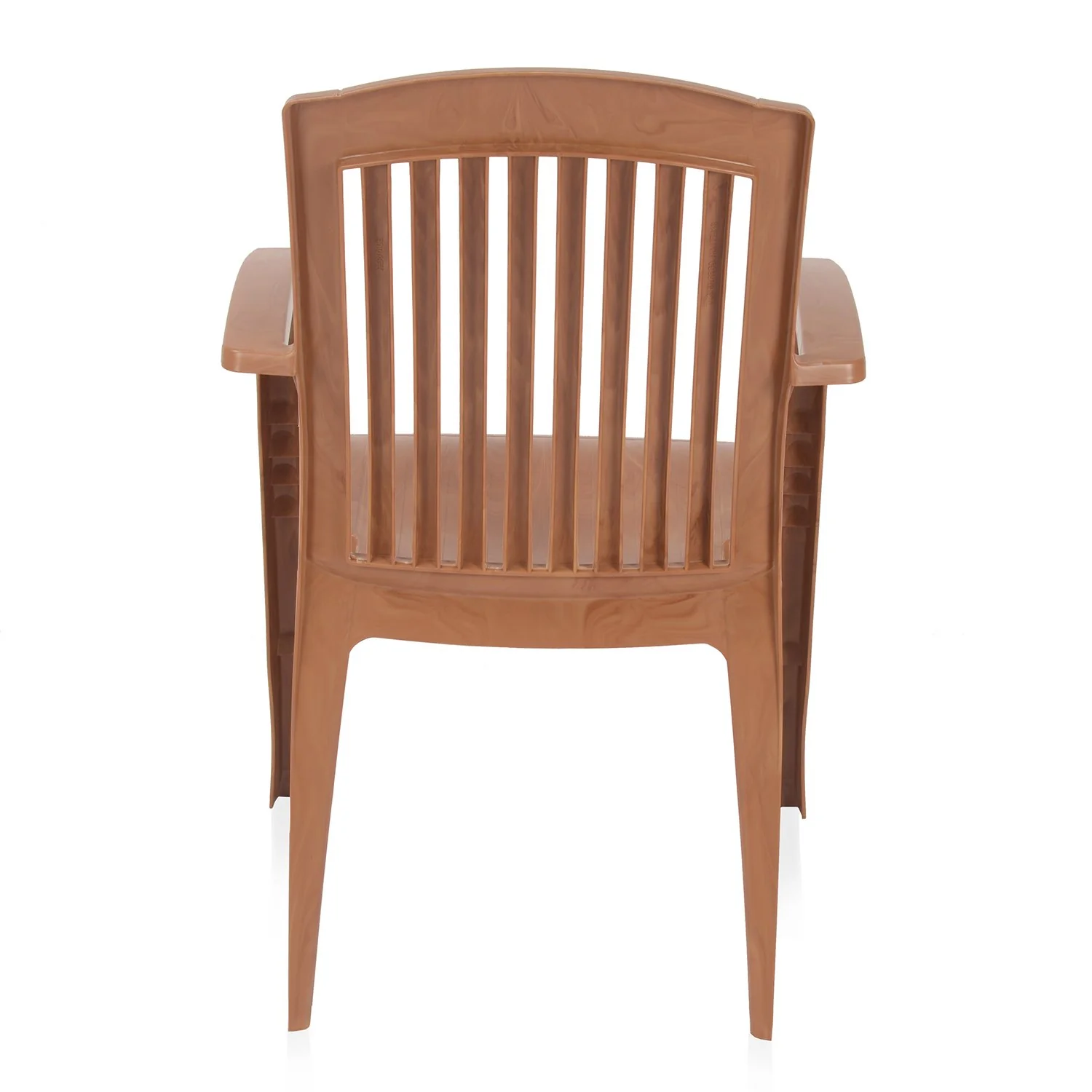 Nilkamal Heritage Plastic Arm Chair (Pear Wood) - Image 8