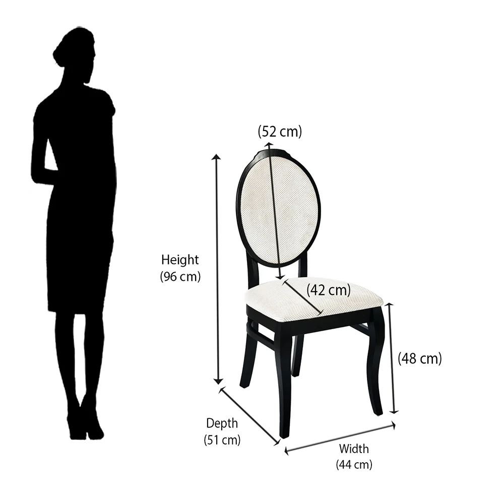 Nilkamal Hexa Dining Chair (Black) - Image 7