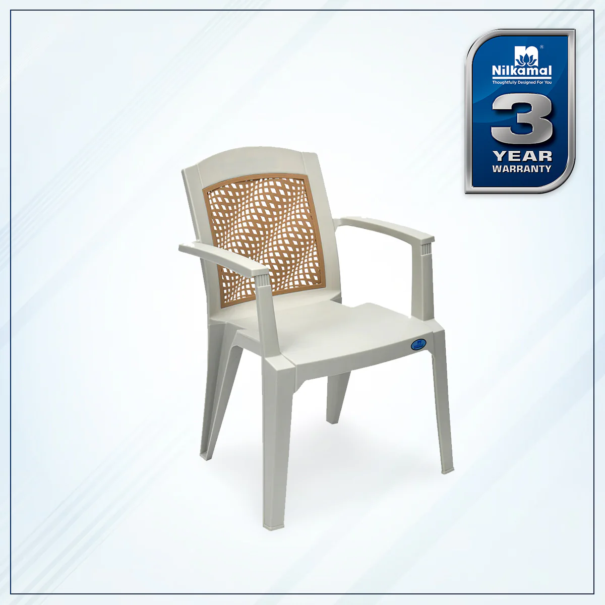 Nilkamal Illusion Plastic Arm Chair - Image 2