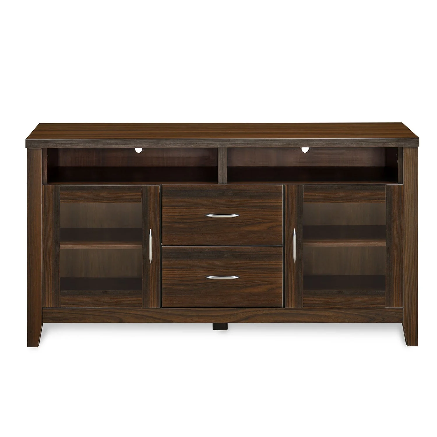 Nilkamal Jonas Engineered Wood TV & Entertainment Unit (Classic Walnut) - Image 2