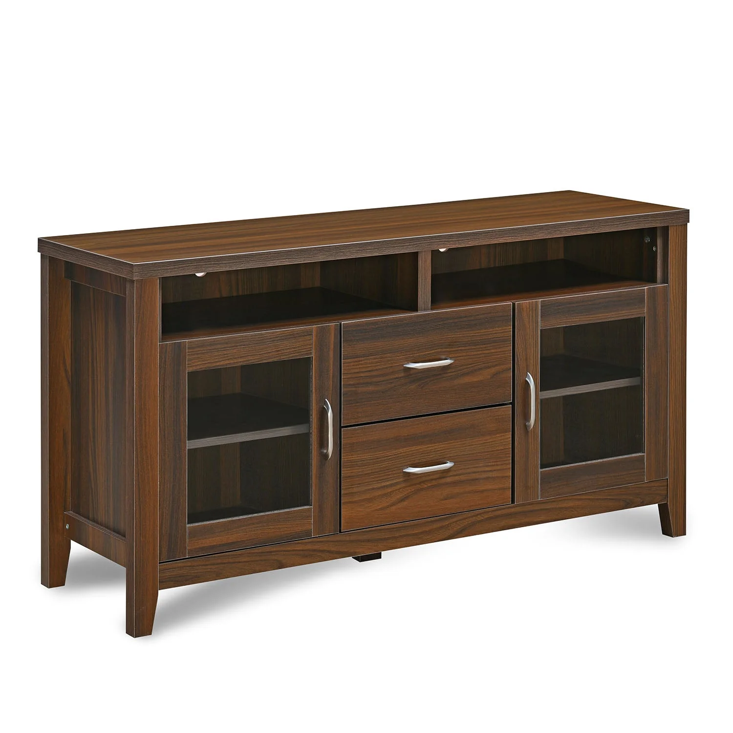 Nilkamal Jonas Engineered Wood TV & Entertainment Unit (Classic Walnut) - Image 3