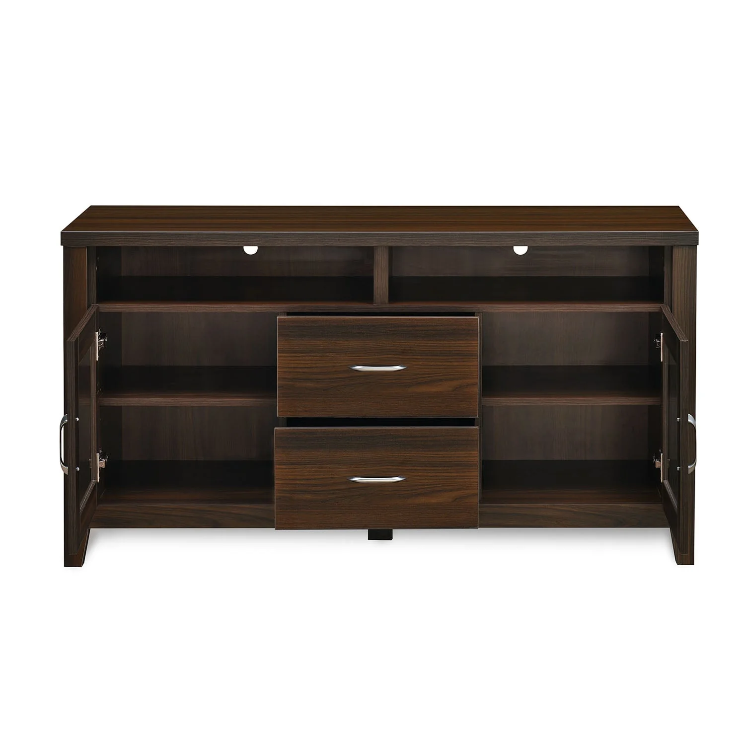 Nilkamal Jonas Engineered Wood TV & Entertainment Unit (Classic Walnut) - Image 5
