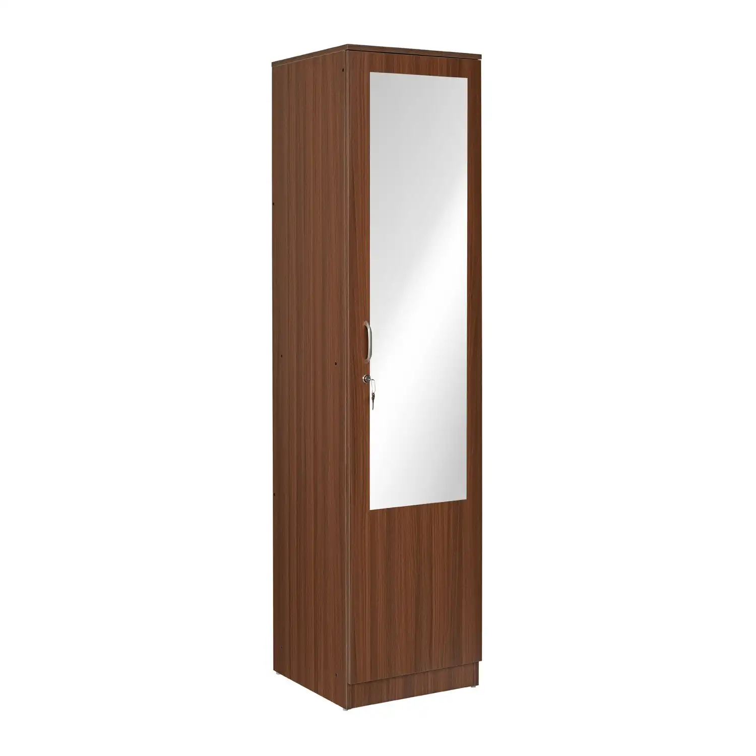 Nilkamal Joyce 1 Door Wardrobe With Mirror (Classic Walnut) - Image 3