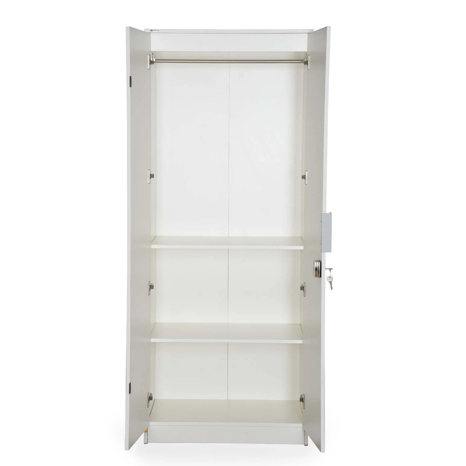 Nilkamal Joyce 2 Door Wardrobe (Frosty White) - Image 3