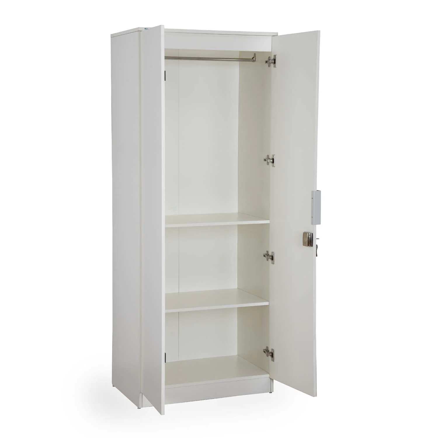 Nilkamal Joyce 2 Door Wardrobe (Frosty White) - Image 4