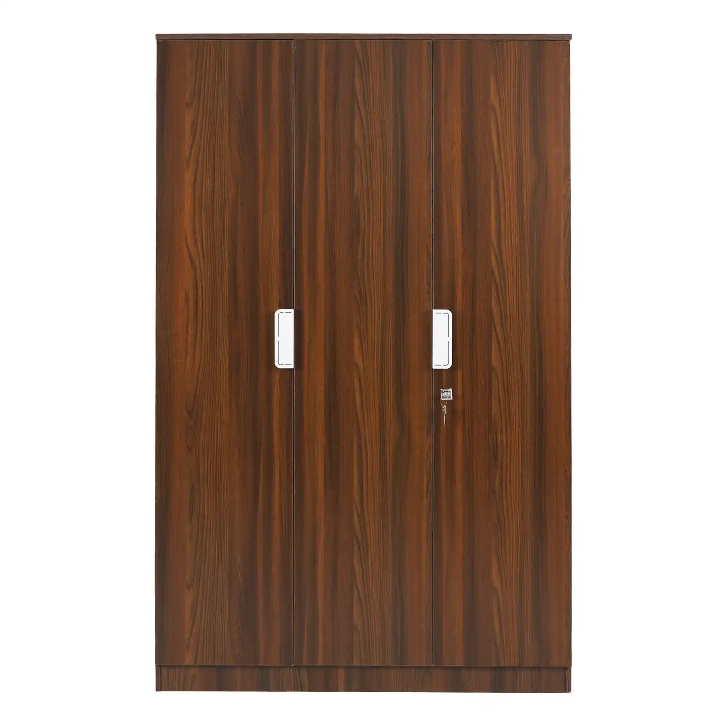 Nilkamal Joyce 3 Door Wardrobe (Classic Walnut) - Image 2