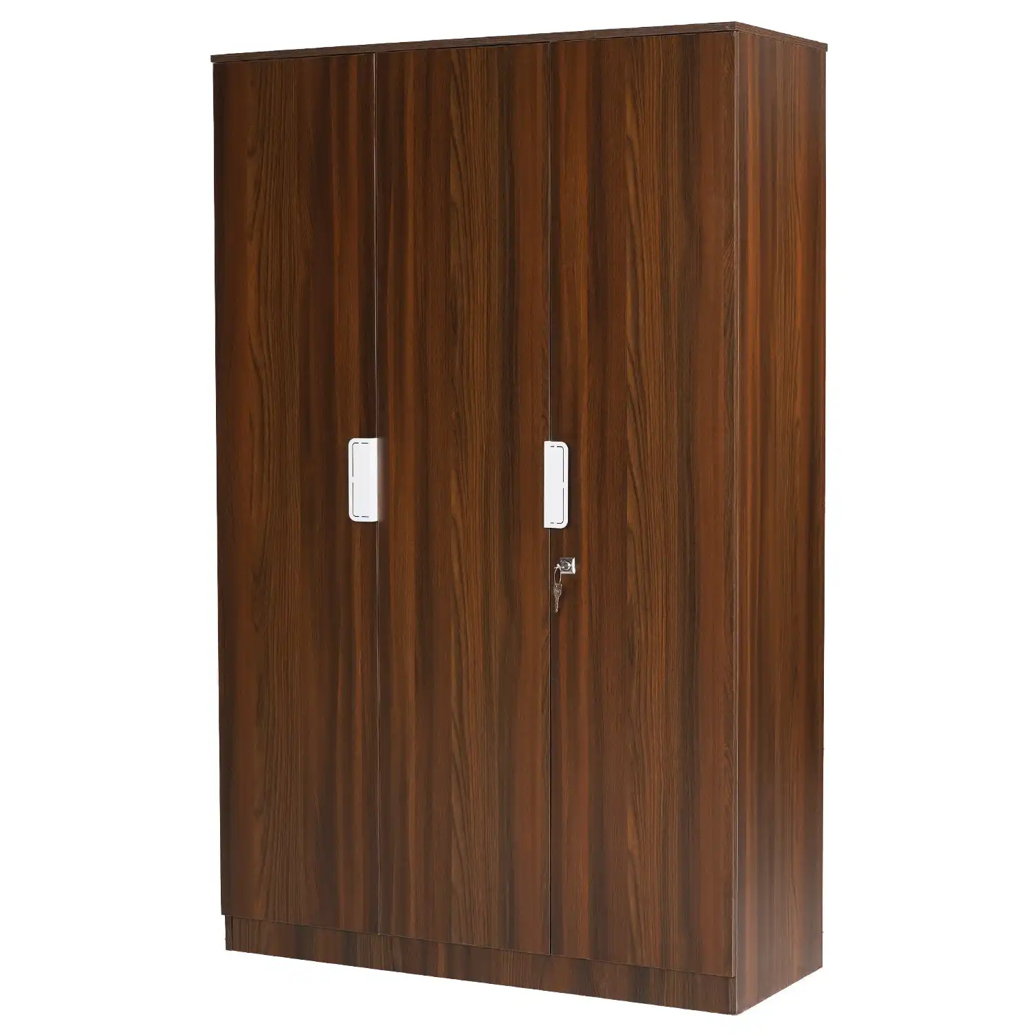 Nilkamal Joyce 3 Door Wardrobe (Classic Walnut) - Image 3