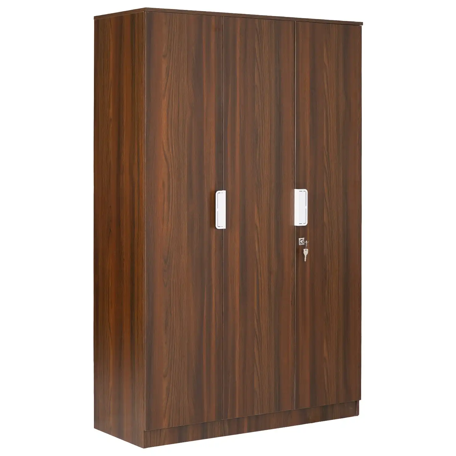 Nilkamal Joyce 3 Door Wardrobe (Classic Walnut) - Image 4
