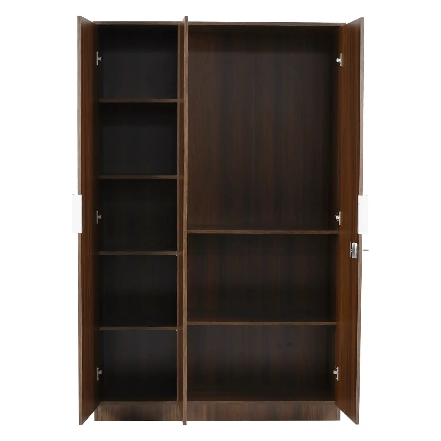 Nilkamal Joyce 3 Door Wardrobe (Classic Walnut) - Image 6