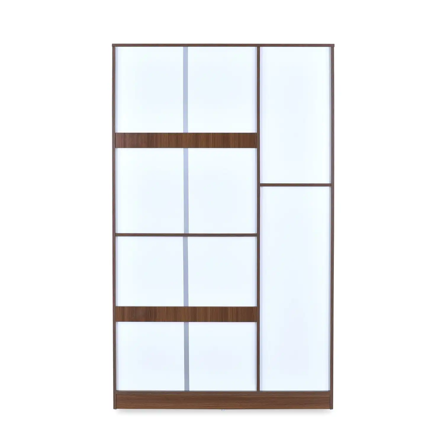 Nilkamal Joyce 3 Door Wardrobe With Mirror (Classic Walnut) - Image 11