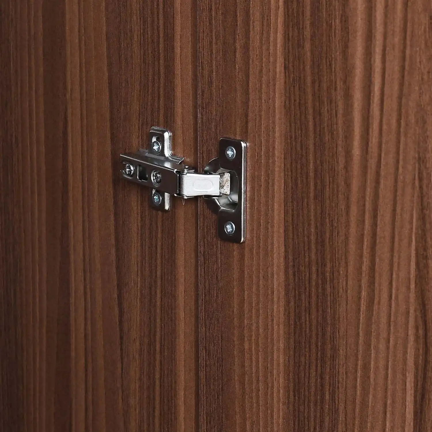 Nilkamal Joyce 3 Door Wardrobe With Mirror (Classic Walnut) - Image 9