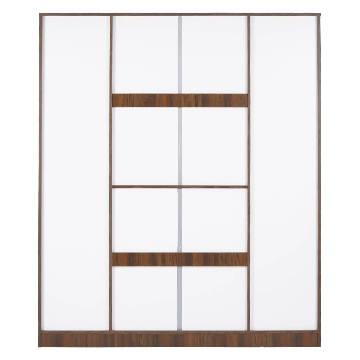 Nilkamal Joyce 4 Door Wardrobe (Classic Walnut) - Image 8