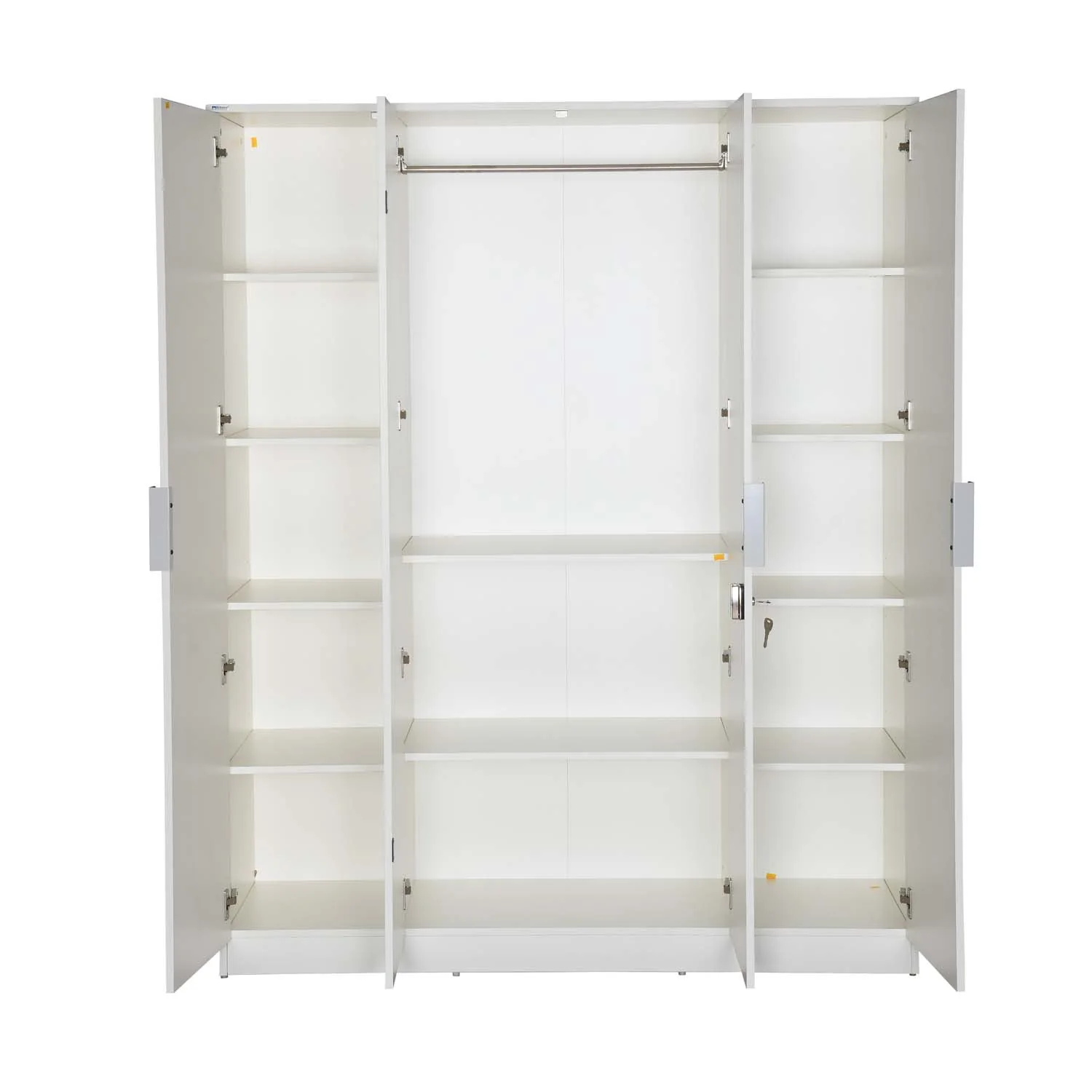 Nilkamal Joyce 4 Door Wardrobe (Frosty White) - Image 3
