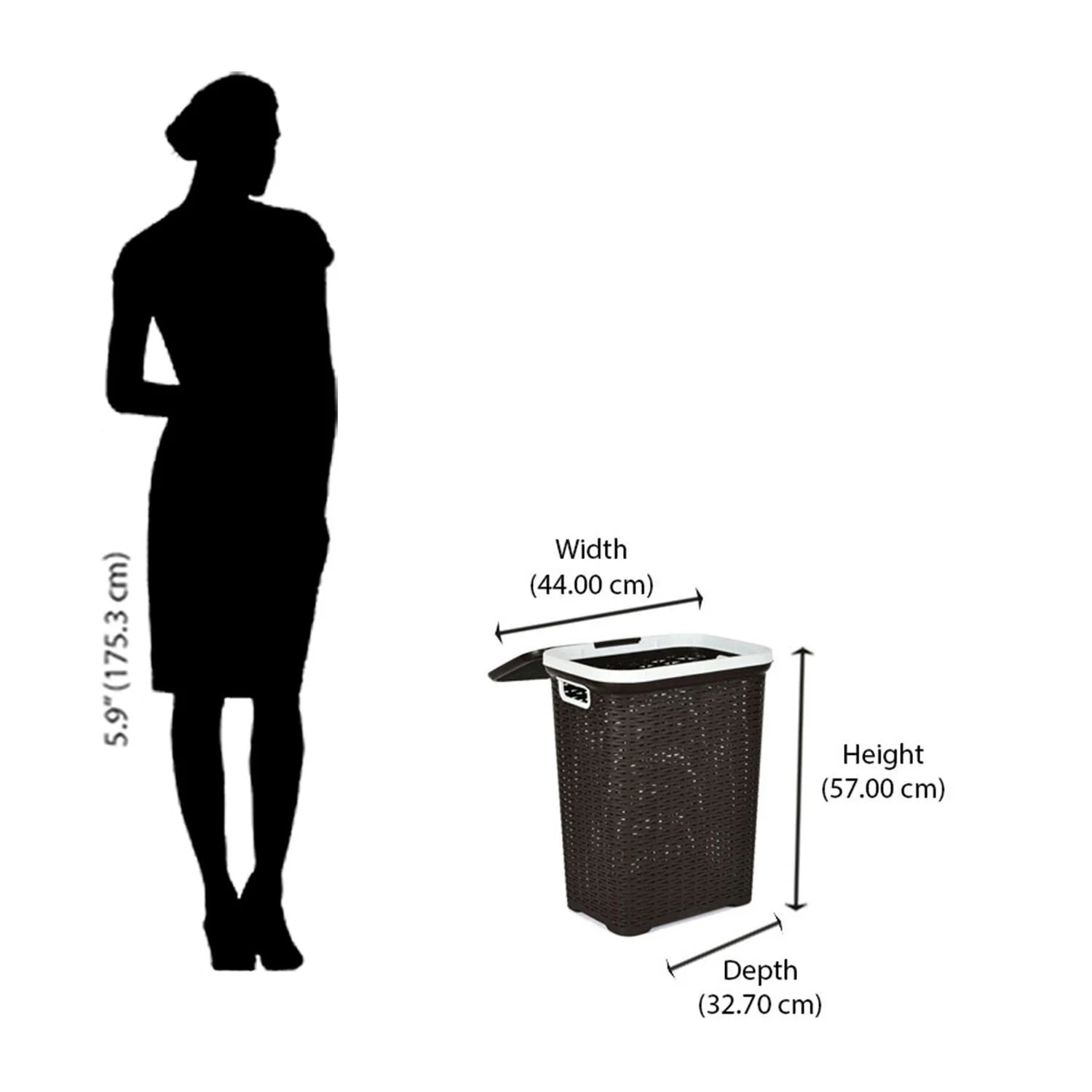 Nilkamal Laundry Basket 50L - Image 17