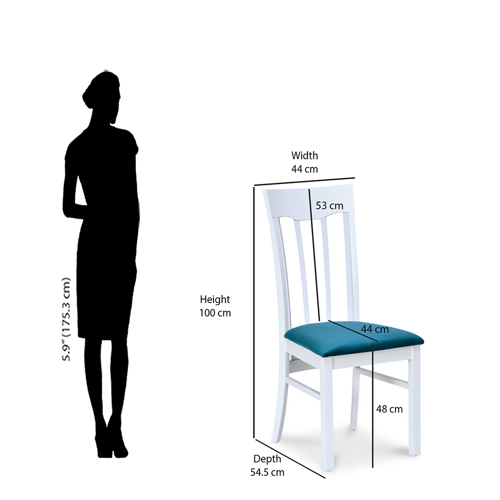 Nilkamal Lawson Dining Chair (White) - Image 8