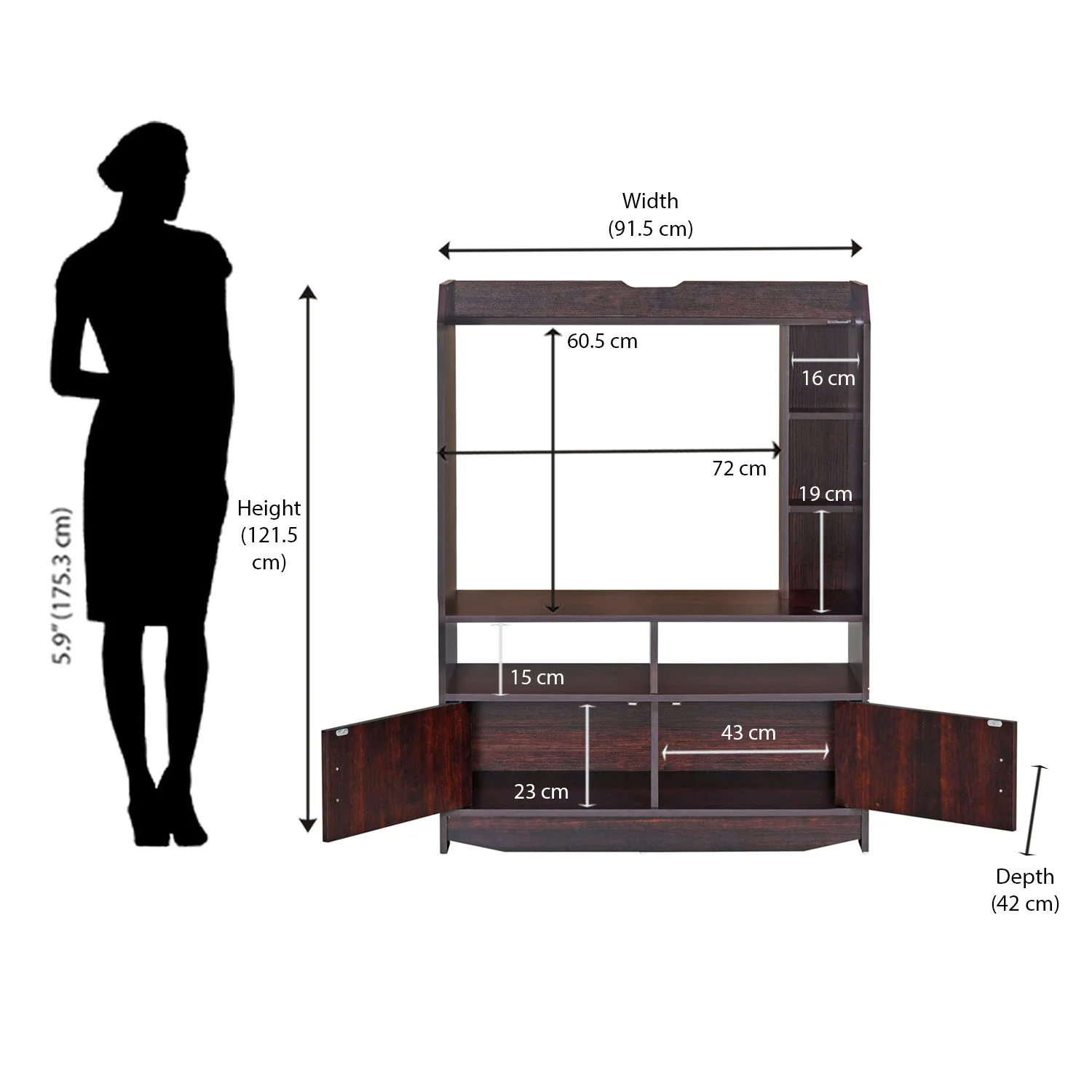 Nilkamal Lopez TV Cabinet - Image 16