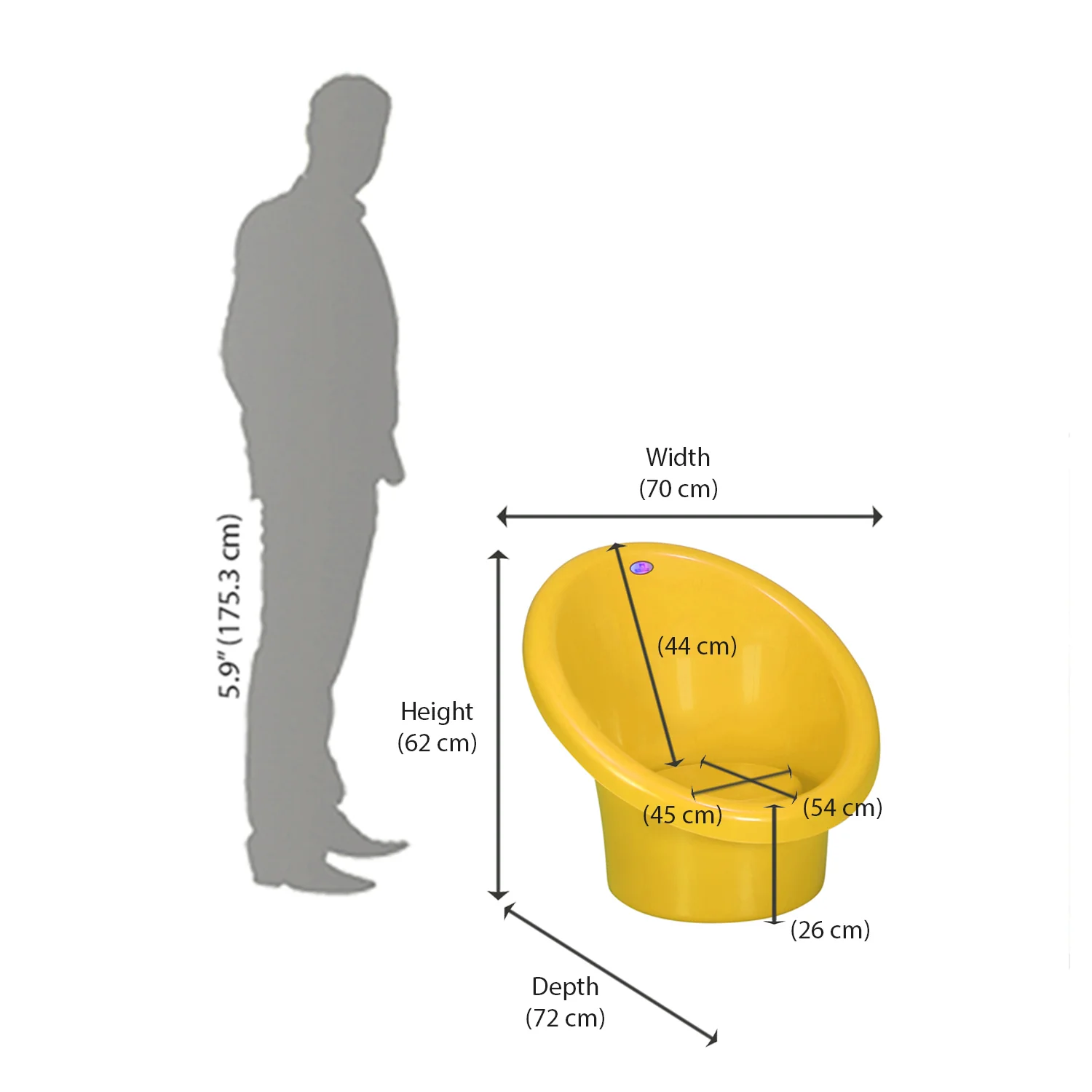 Nilkamal Lounger Plastic Chair Without Cushion - Image 34