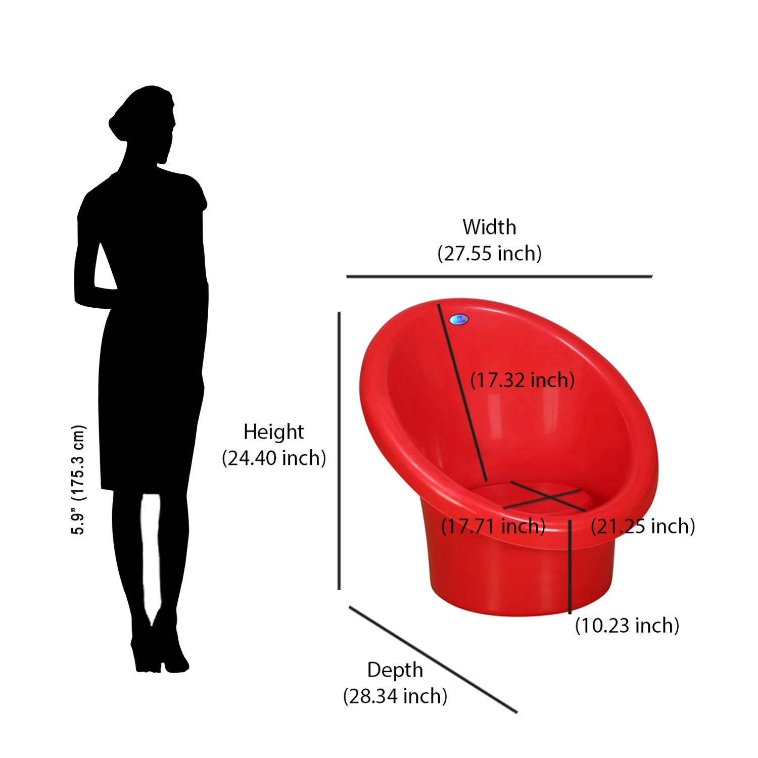Nilkamal Lounger Plastic Chair Without Cushion - Image 43