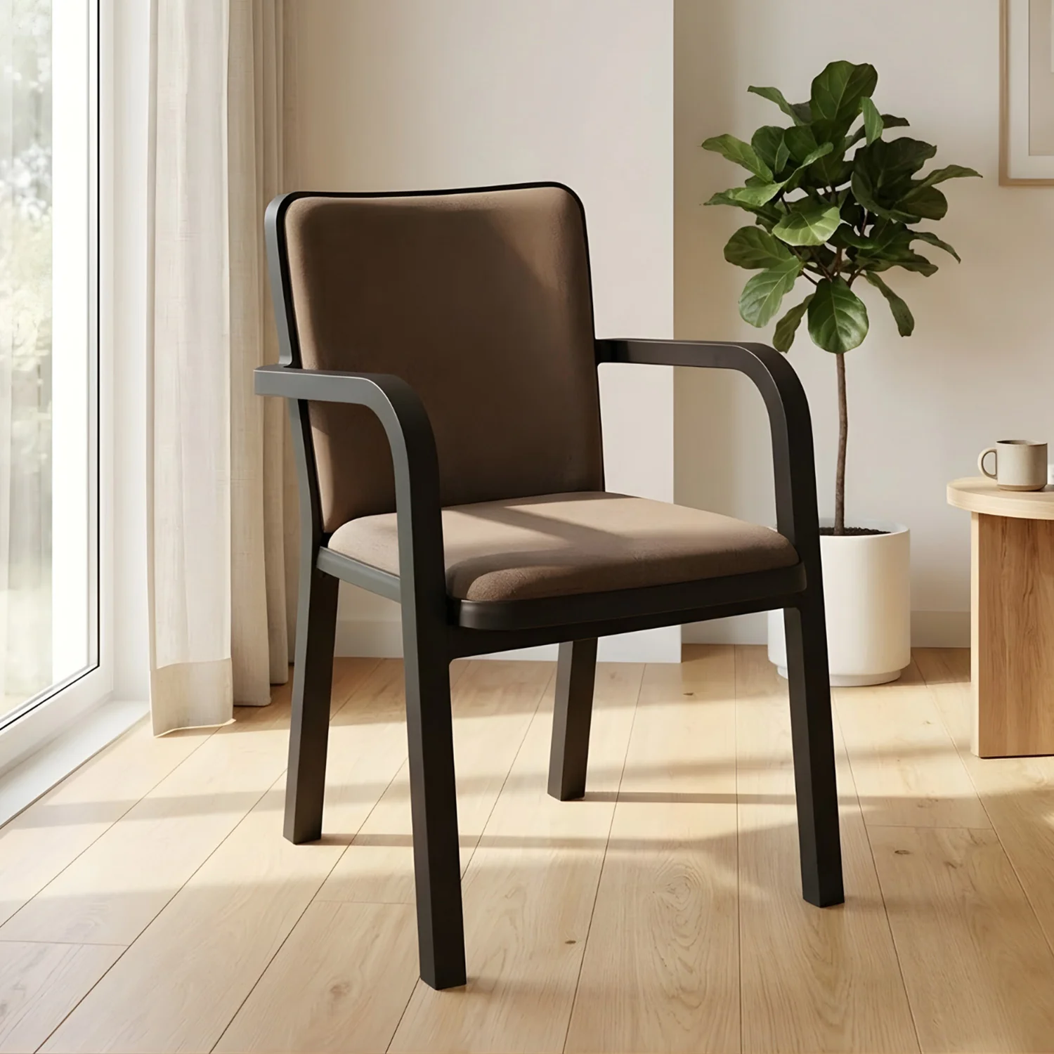 Nilkamal Luxe Full-Back Cushioned Plastic Chair - Image 11