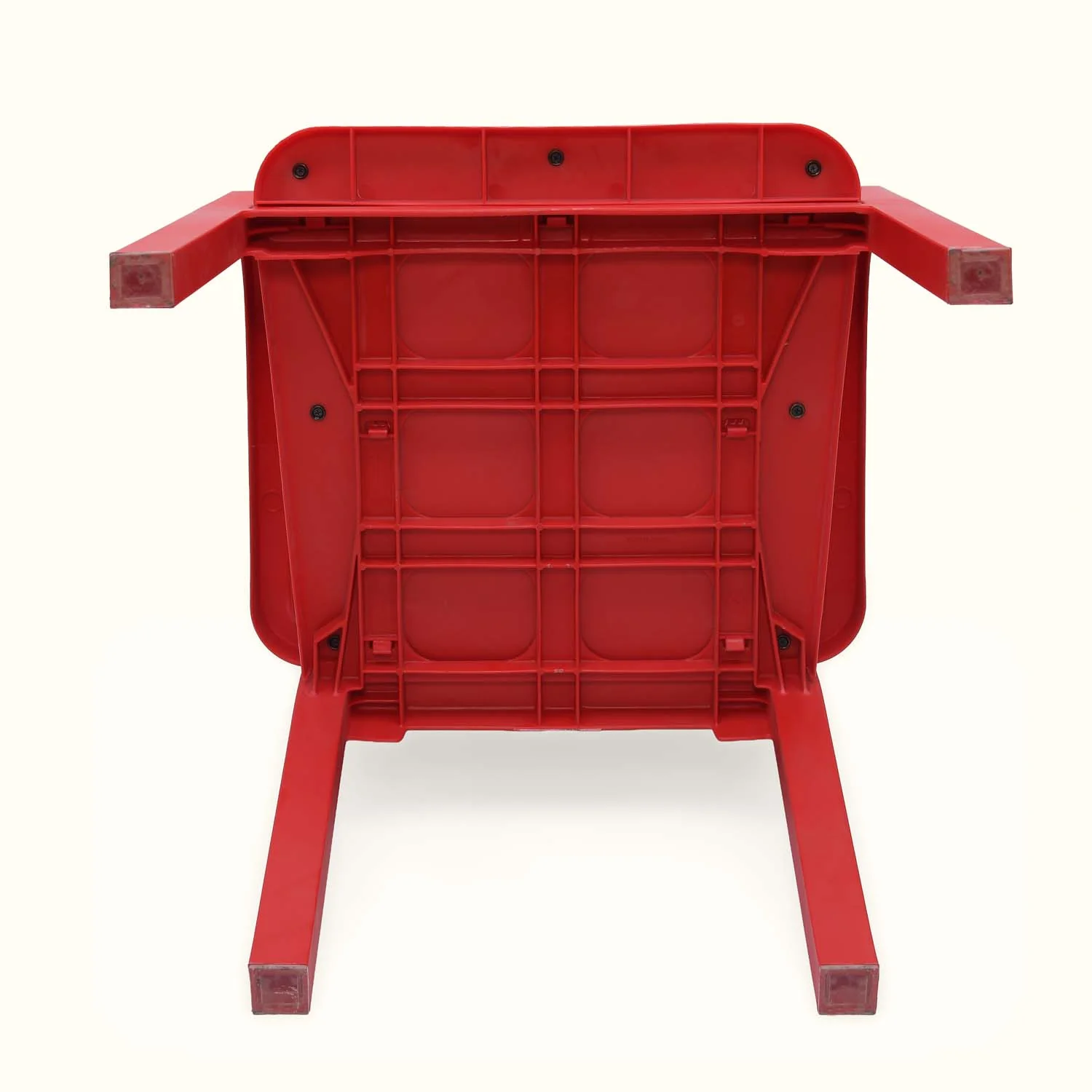 Nilkamal Luxe Full-Back Cushioned Plastic Chair (Bright Red & Black) - Image 10