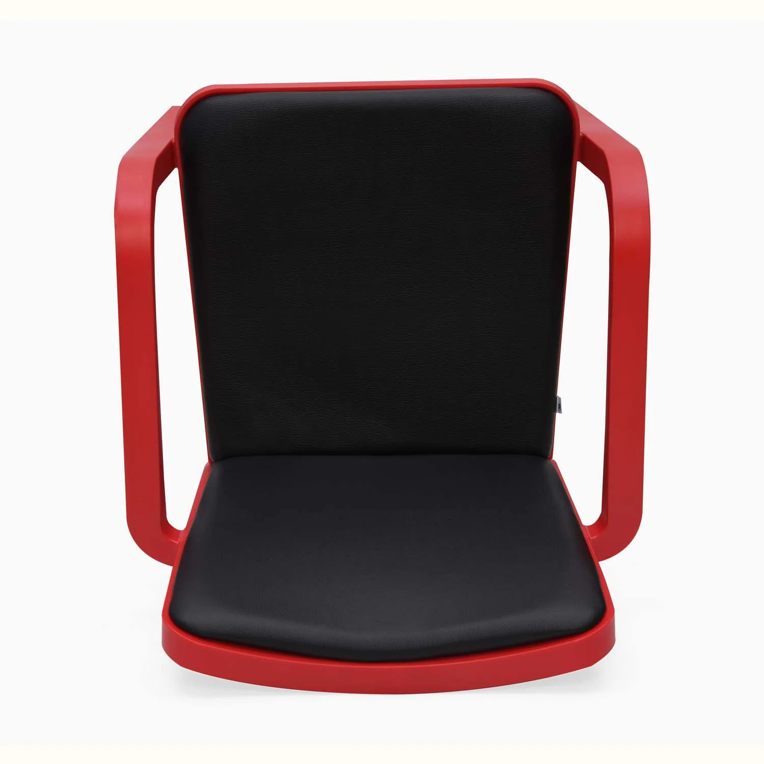 Nilkamal Luxe Full-Back Cushioned Plastic Chair (Bright Red & Black) - Image 11