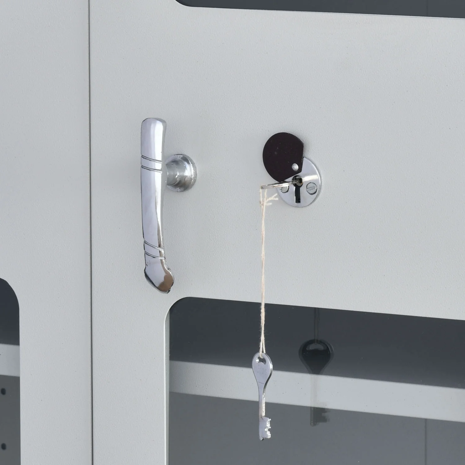 Nilkamal Magna Glass Door Office Almirah (Grey) - Image 7
