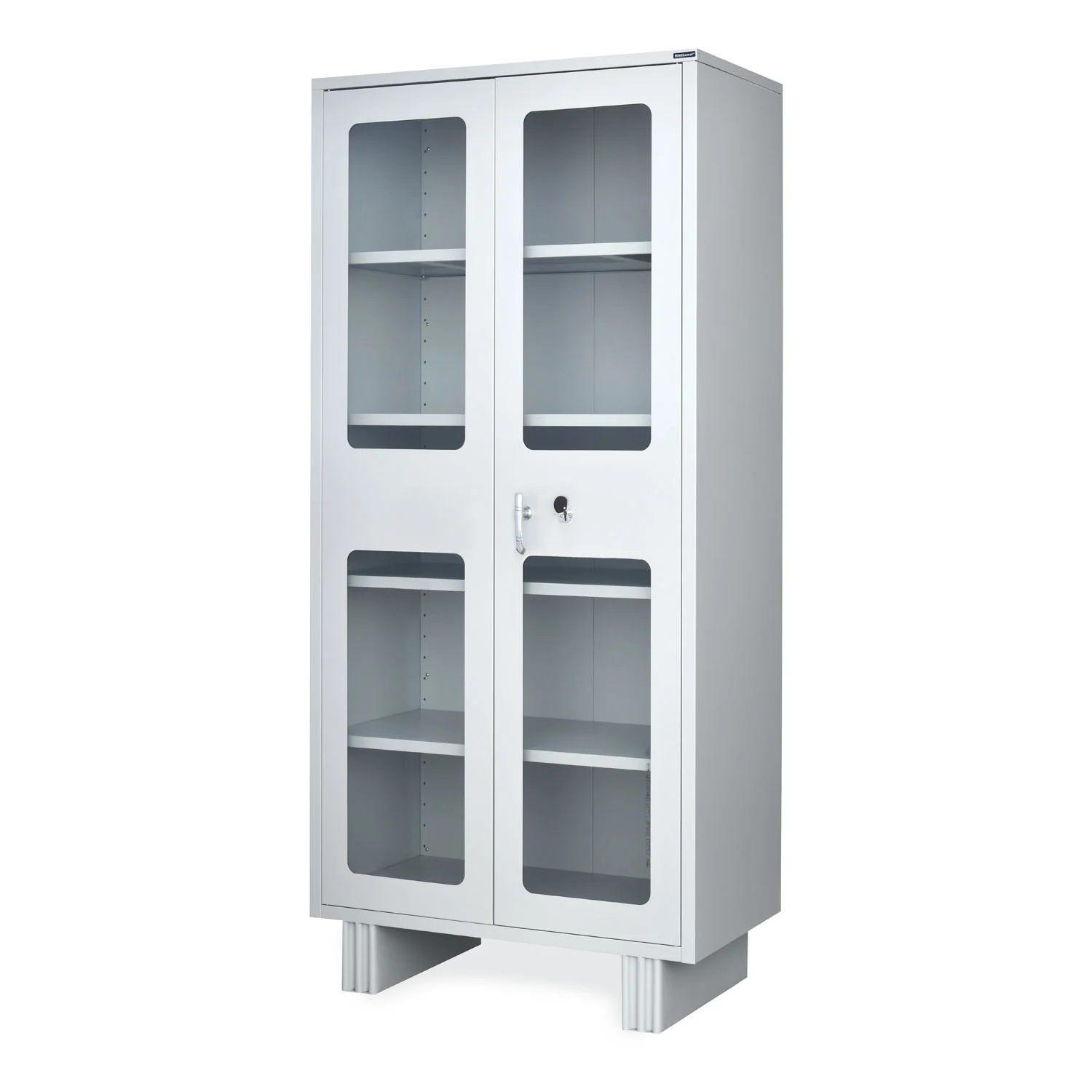 Nilkamal Magna Glass Door Office Almirah (Grey) - Image 8