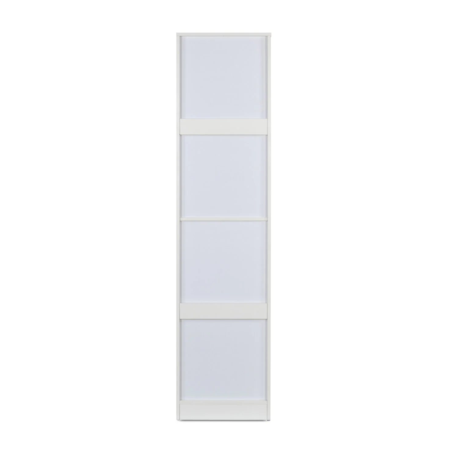 Nilkamal Marbito 1 Door Wardrobe With Mirror (White) - Image 9