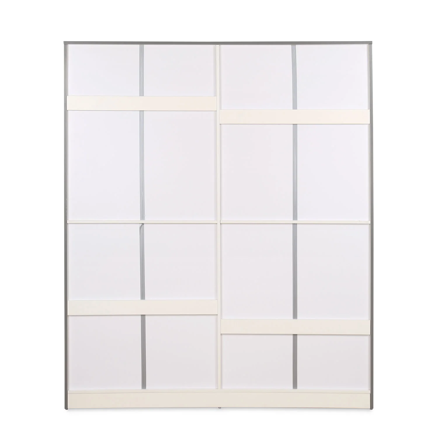 Nilkamal Marbito 4 Door Wardrobe With Mirror (White) - Image 6
