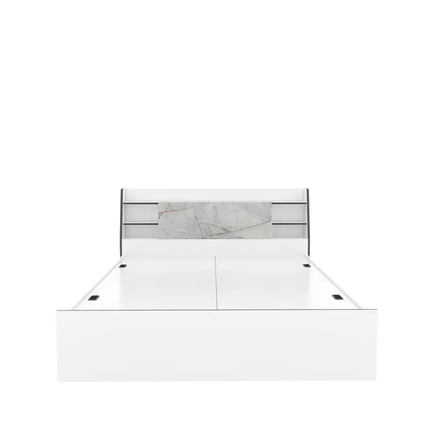 Nilkamal Marbito King Bed With Headboard & Box Storage (White) - Image 6