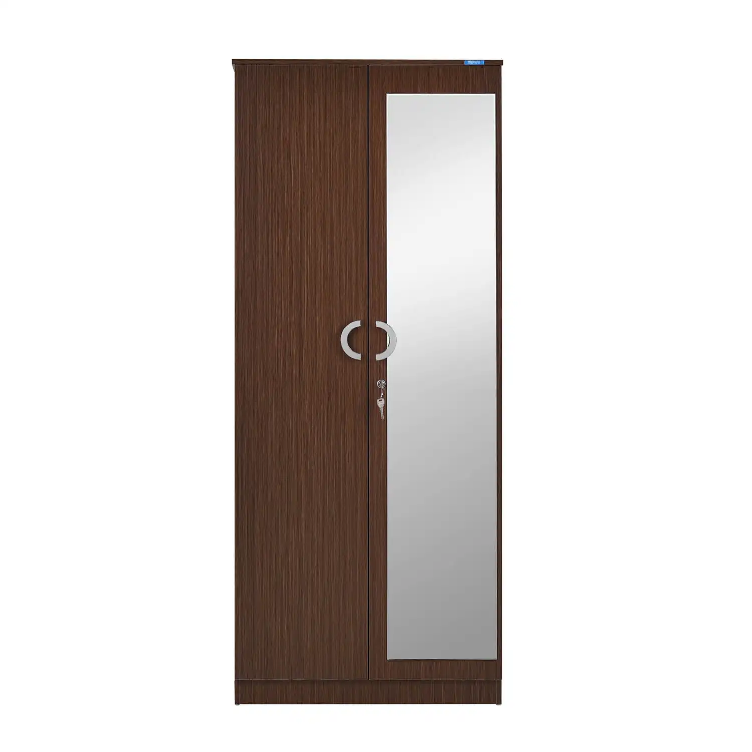 Nilkamal Massif 2 Door Wardrobe with Mirror (Legno Oak) - Image 3