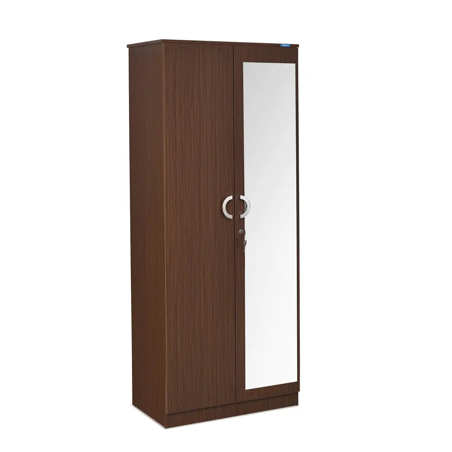 Nilkamal Massif 2 Door Wardrobe with Mirror (Legno Oak) - Image 4