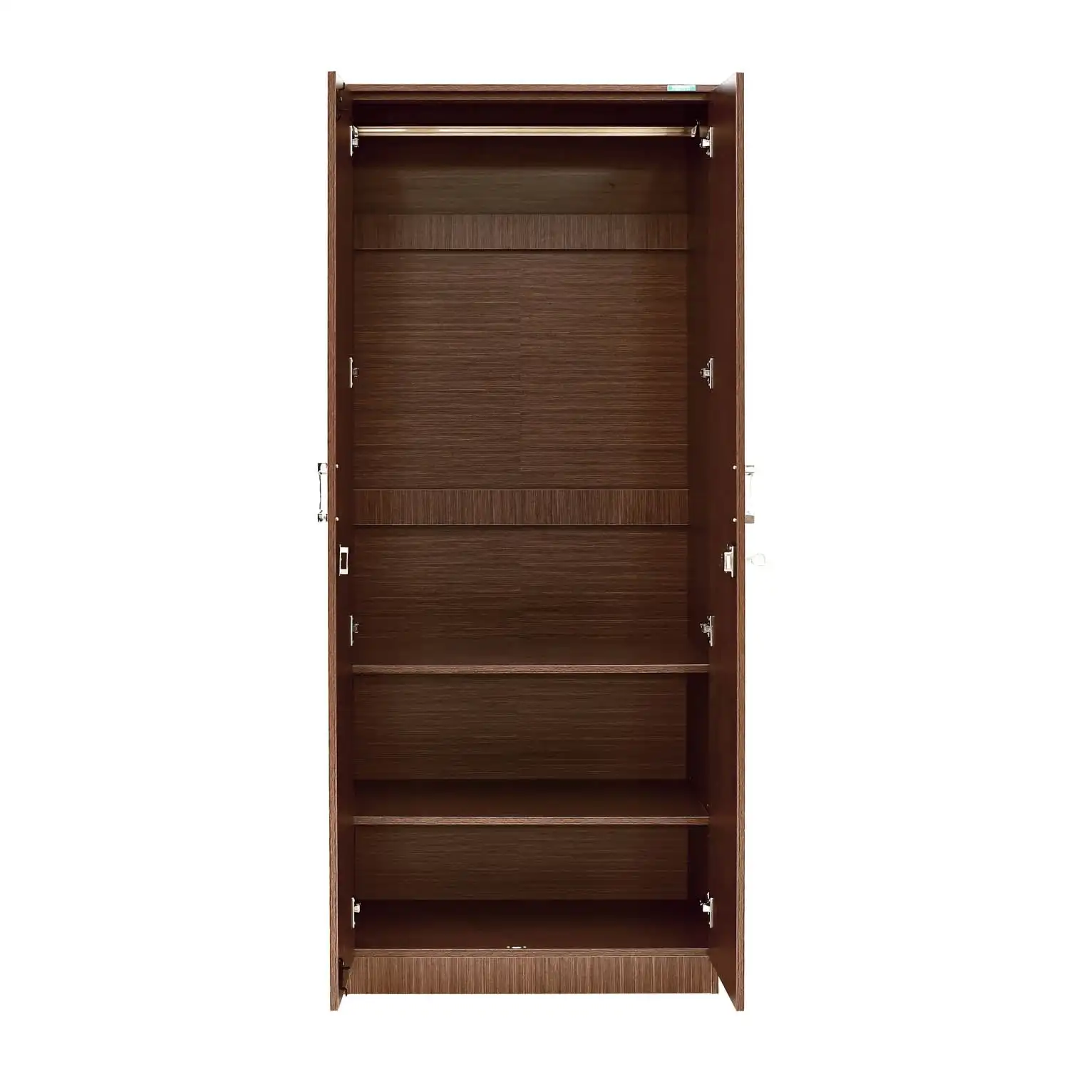 Nilkamal Massif 2 Door Wardrobe with Mirror (Legno Oak) - Image 5