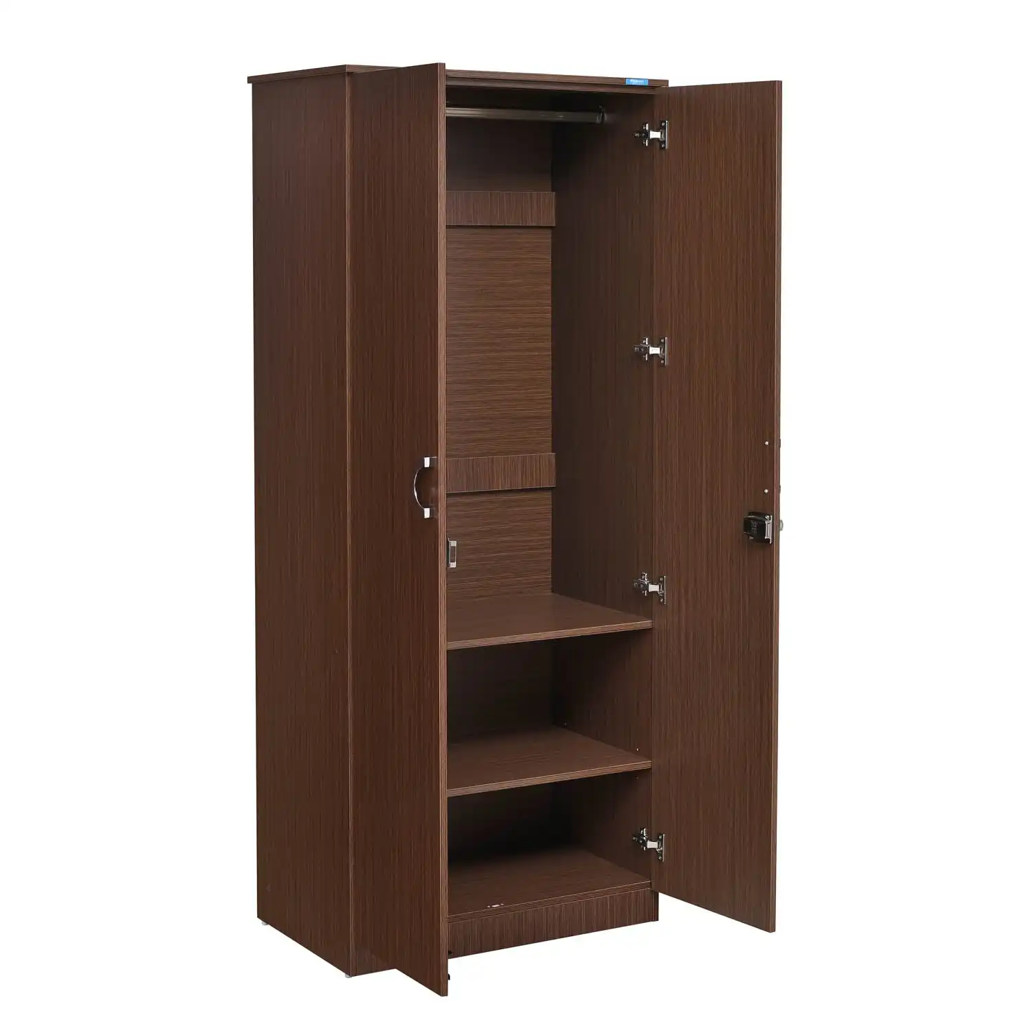 Nilkamal Massif 2 Door Wardrobe with Mirror (Legno Oak) - Image 6